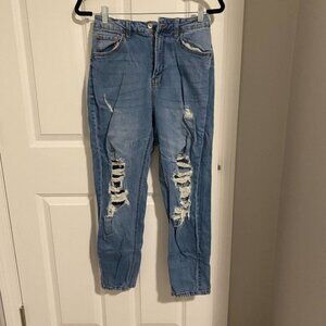 Wild Fable Distressed Highest Rise Mom Jean - Size 6‎